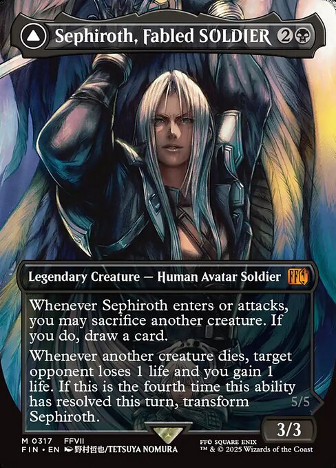 Sephiroth, Fabled SOLDIER // Sephiroth, One-Winged Angel [FIN - 317]