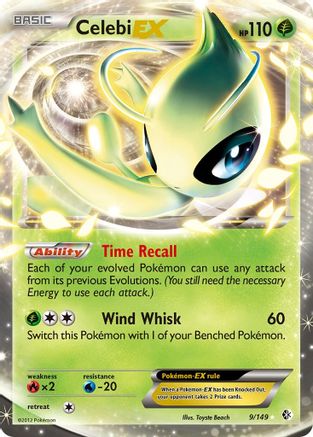 Celebi EX 9/149 - Boundaries Crossed Holofoil