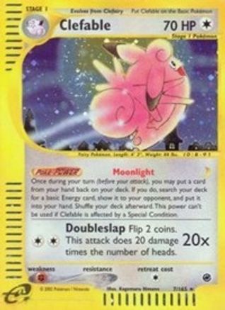 Clefable (7) 7/165 - Expedition Holofoil