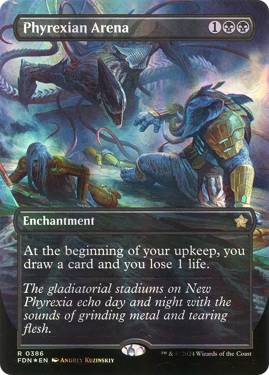 Phyrexian Arena (FDN-386) - Foundations (Borderless) Foil
