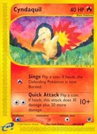 Cyndaquil (104) 104/165 - Expedition Reverse Holofoil
