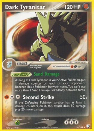 Dark Tyranitar - 020/109 20/109 - Team Rocket Returns Reverse Holofoil