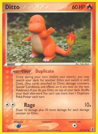 Ditto - 037/113 (Charmander) 37/113 - Delta Species Reverse Holofoil