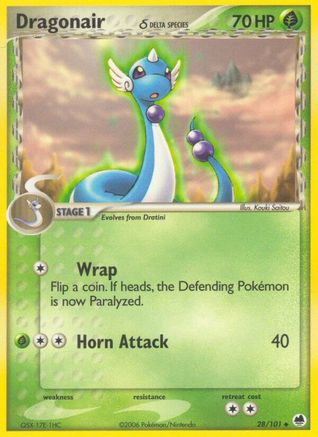 Dragonair (Delta Species) 28/101 - Dragon Frontiers Reverse Holofoil