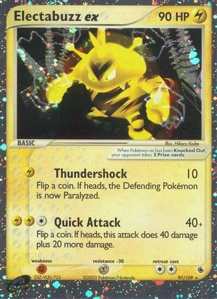 Electabuzz ex 97/109 - Ruby and Sapphire Holofoil