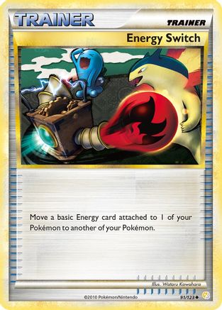 Energy Switch 91/123 - HeartGold SoulSilver Reverse Holofoil