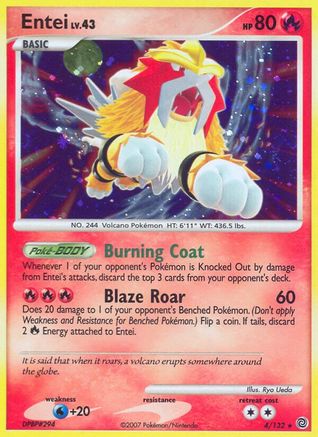 Entei 4/132 - Secret Wonders Holofoil