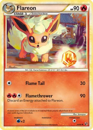 Flareon 26/90 - Undaunted Reverse Holofoil