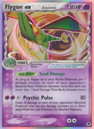 Flygon ex (Delta Species) 92/101 - Dragon Frontiers Holofoil