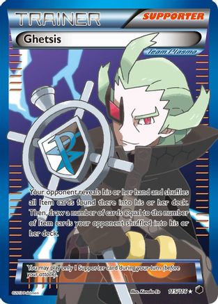 Ghetsis (Team Plasma) (Full Art) 115/116 - Plasma Freeze Holofoil