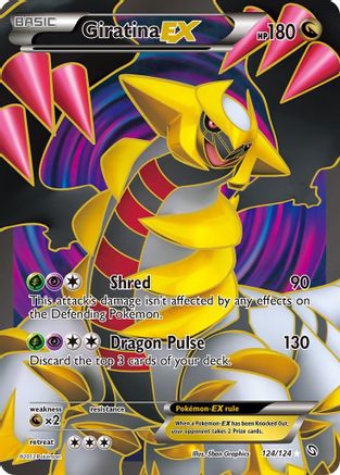 Giratina EX (124 Full Art) 124/124 - Dragons Exalted Holofoil