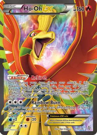 Ho-Oh Ex (119 Full Art) 119/124 - Dragons Exalted Holofoil