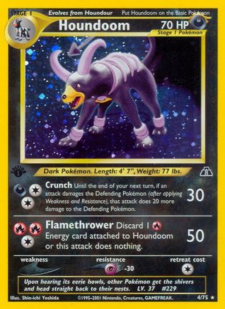 Houndoom (4) 4/75 - Neo Discovery Unlimited Holofoil