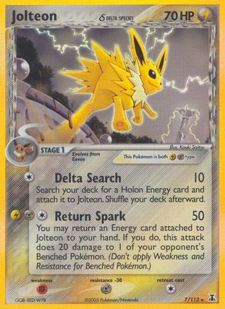 Jolteon (Delta Species) 7/113 - Delta Species Holofoil