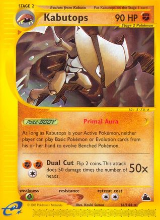 Kabutops (14) 14/144 - Skyridge Reverse Holofoil