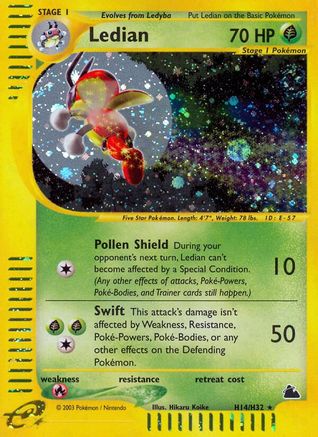 Ledian (H14) H14/144 - Skyridge Holofoil
