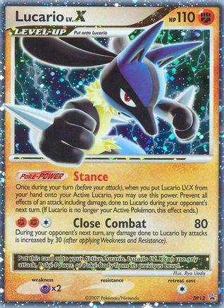 Lucario LV.X - DP12 DP12/56 - Diamond and Pearl Promos Holofoil