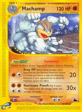 Machamp (16) 16/144 - Skyridge Reverse Holofoil