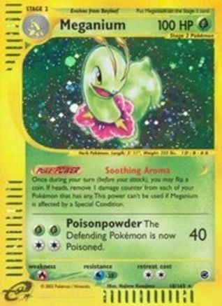Meganium (18) 18/165 - Expedition Reverse Holofoil