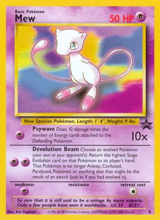 Mew (8) 8/53 - WoTC Promo