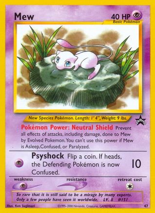 Mew (47) 47/53 - WoTC Promo