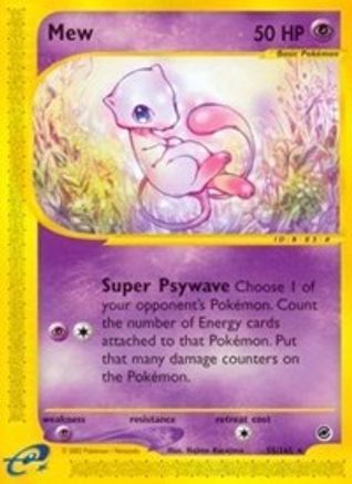 Mew (55) 55/165 - Expedition Reverse Holofoil