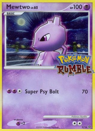 Mewtwo 9/16 - Rumble Holofoil