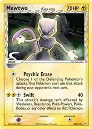 Mewtwo (Delta Species) 24/110 - Holon Phantoms Reverse Holofoil