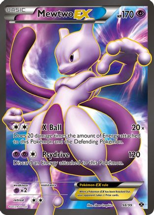Mewtwo EX (98 Full Art) 98/99 - Next Destinies Holofoil