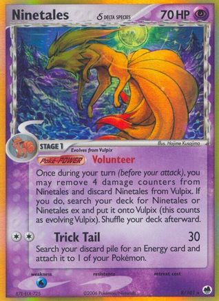 Ninetales (Delta Species) 8/101 - Dragon Frontiers Reverse Holofoil