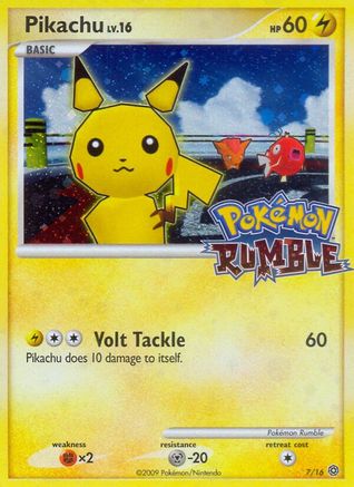 Pikachu 7/16 - Rumble Holofoil