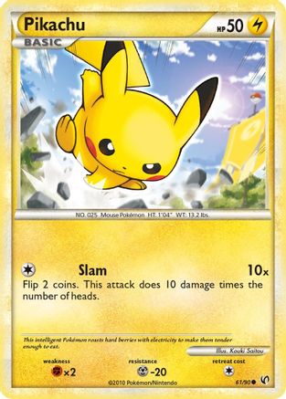 Pikachu 61/90 - Undaunted Reverse Holofoil