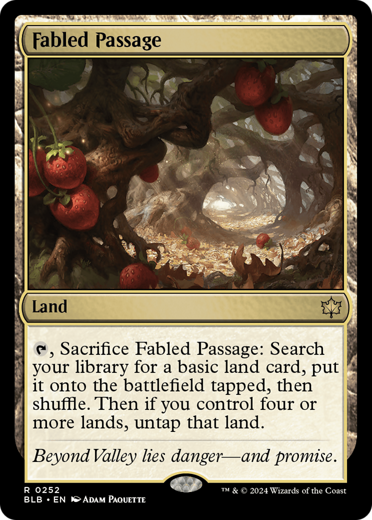 Fabled Passage (BLB-252) - Bloomburrow Foil
