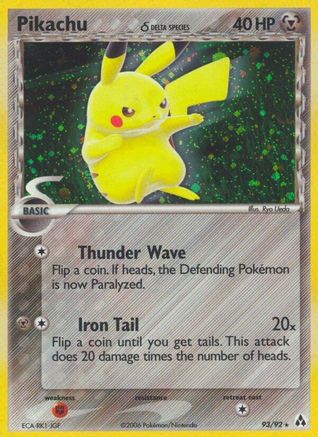 Pikachu (Delta Species) 93/92 - Legend Maker Holofoil