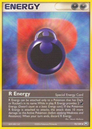 R Energy 95/109 - Team Rocket Returns Reverse Holofoil