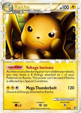 Raichu (Prime) 83/90 - Undaunted Holofoil