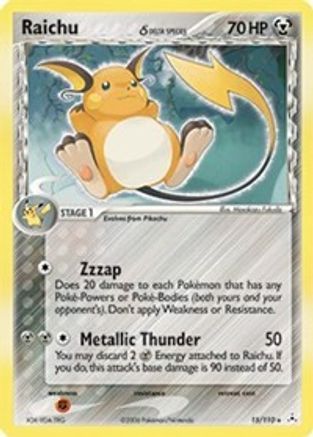 Raichu (Delta Species) 15/110 - Holon Phantoms Reverse Holofoil