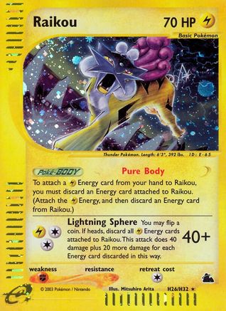 Raikou (H26) H26/144 - Skyridge Holofoil
