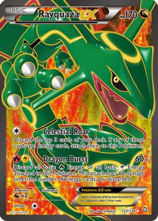 Rayquaza EX (123 Full Art) 123/124 - Dragons Exalted Holofoil
