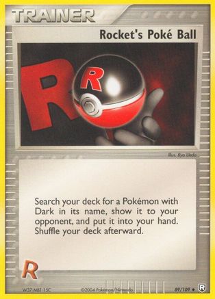 Rocket's Poke Ball 89/109 - Team Rocket Returns Reverse Holofoil
