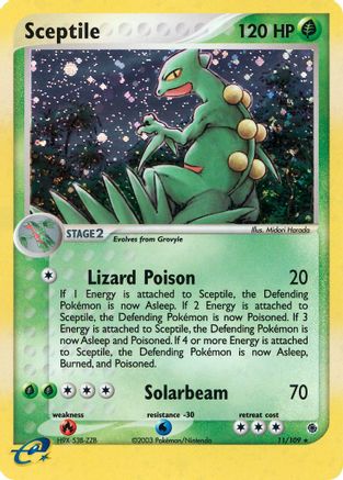 Sceptile - 11/109 11/109 - Ruby and Sapphire Holofoil