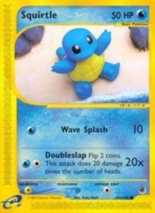 Squirtle (131) 131/165 - Expedition Reverse Holofoil