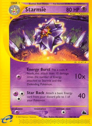 Starmie (30) 30/144 - Skyridge Reverse Holofoil