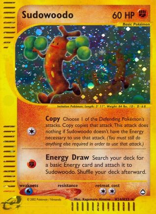Sudowoodo (H24) H24/147 - Aquapolis Holofoil