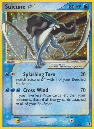 Suicune Star 115/115 - Unseen Forces Holofoil