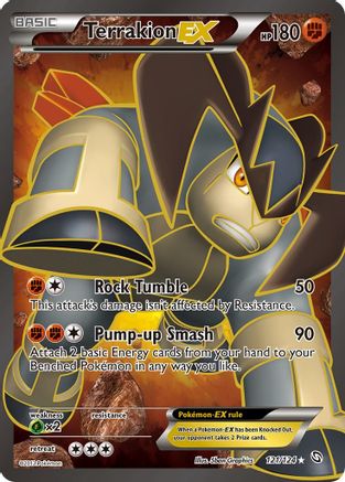 Terrakion EX (121 Full Art) 121/124 - Dragons Exalted Holofoil