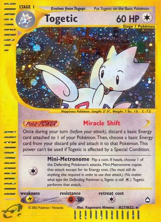 Togetic (H27) H27/147 - Aquapolis Holofoil