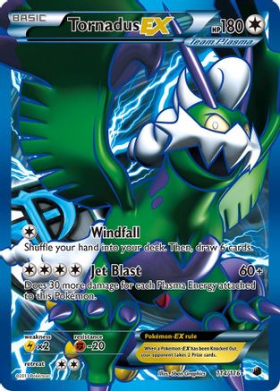 Tornadus EX (Team Plasma) (114 Full Art) 114/116 - Plasma Freeze Holofoil
