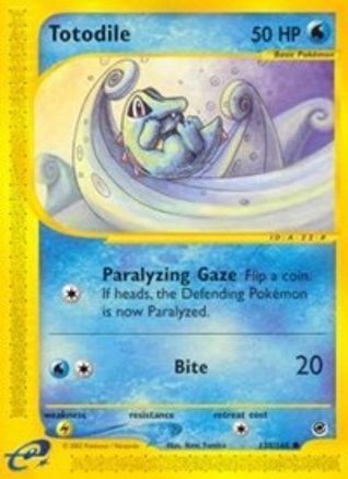 Totodile (135) 135/165 - Expedition Reverse Holofoil