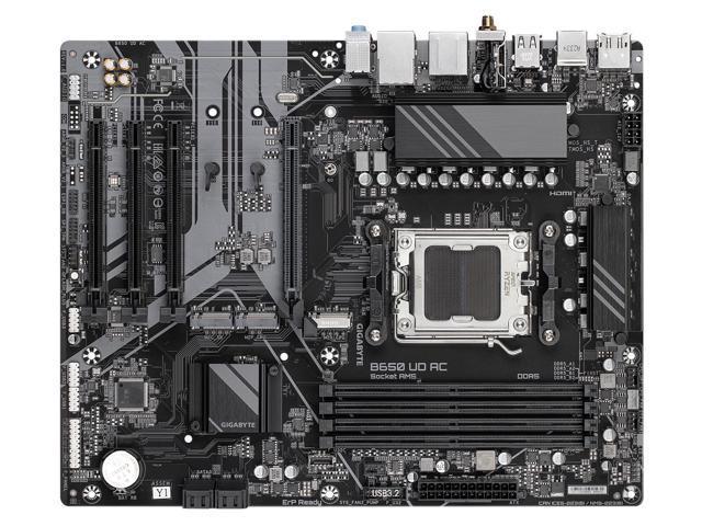 Gigabyte B650 UD AC AMD B650 AM5 Max192GB DDR5 ATX